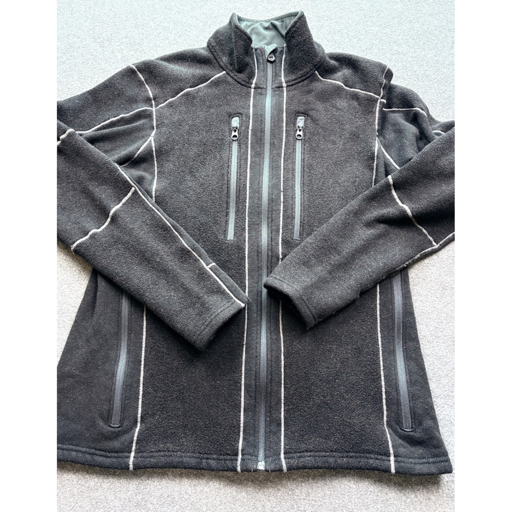 KUHL Mens Interceptr Full Zip Fleece Jacket Charcoal Gray 3115 Size Medium